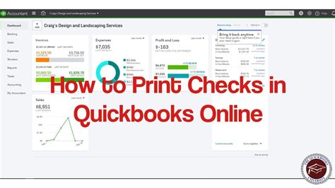 how do you print checks in quickbooks online and what's the best way to track your financial transactions?