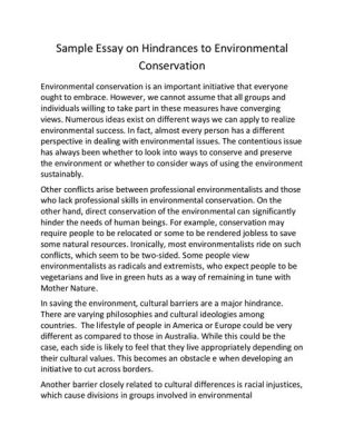 how to start an agreement essay on the importance of environmental conservation